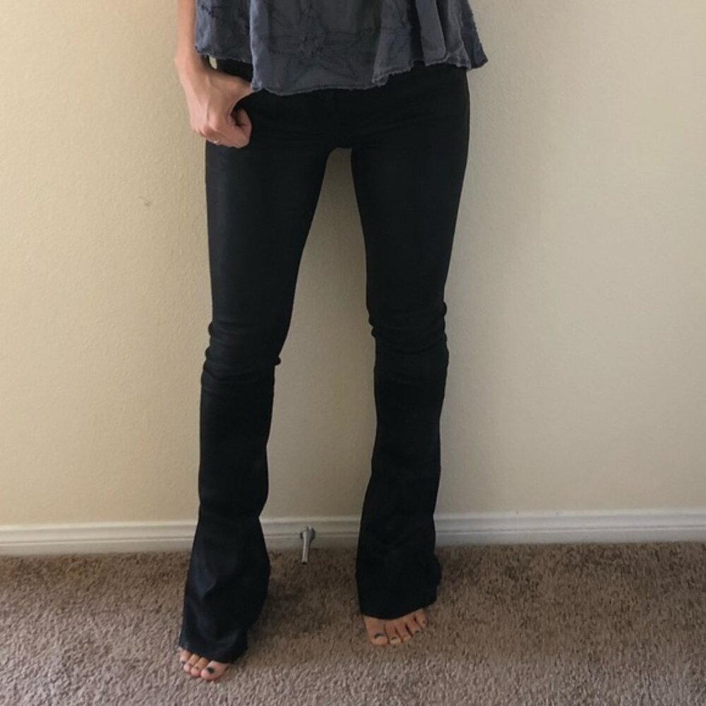 Current Elliot Black Leather Pants